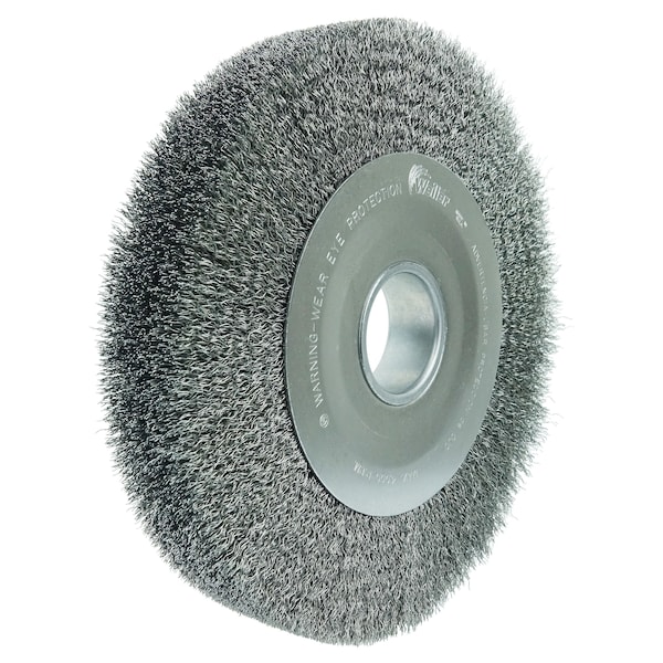 Weiler 10" Wide Face Crimped Wire Wheel .0118" Steel Fill 2" Arbor Hole - 3190