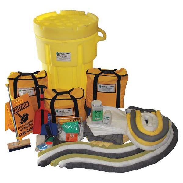 Enpac Spill Kit, 95 gal Capacity, Drum, Yellow, 14 - 13-WSHT95