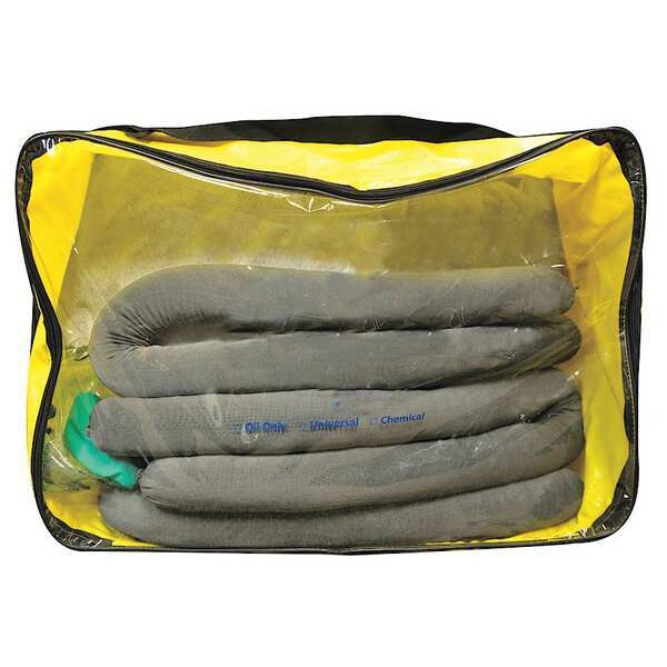 Spilfyter Spill Kit, 13 gal Volume Absorbed per Kit, Bag, Gray, 24 - 411002