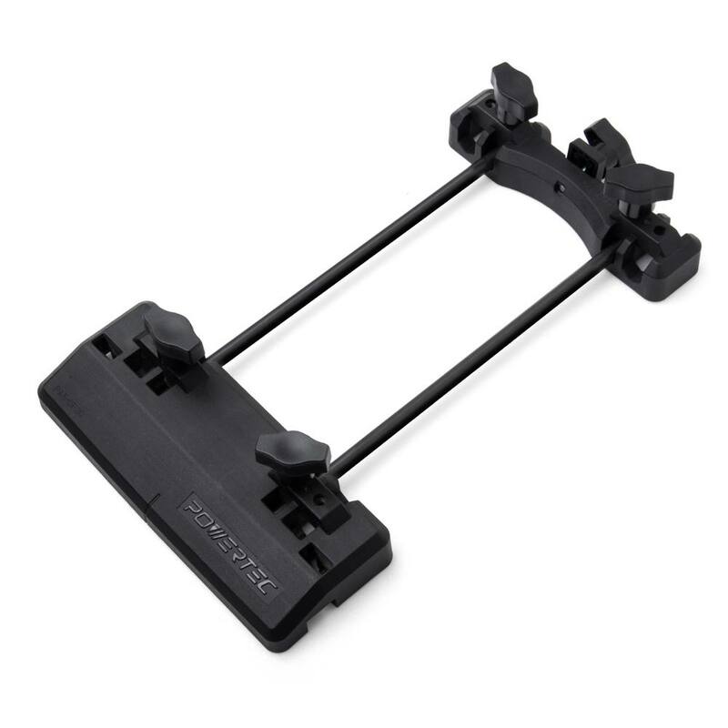 Sistema adaptador de riel guía para enrutador POWERTEC para riel guía de sierra de riel Makita & Festool, sierra circular, enrutador compacto y enrutador de inmersión - 71085