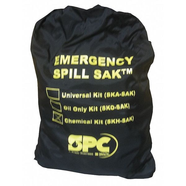 Brady Spill Kit, 9 gal Volume Absorbed per Kit, Bag, Black - SKH-SAK