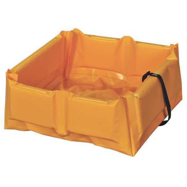 Eagle Mfg 60 Gallon Capacity, Folding Spill Containment Berm, Yellow - T8005FS