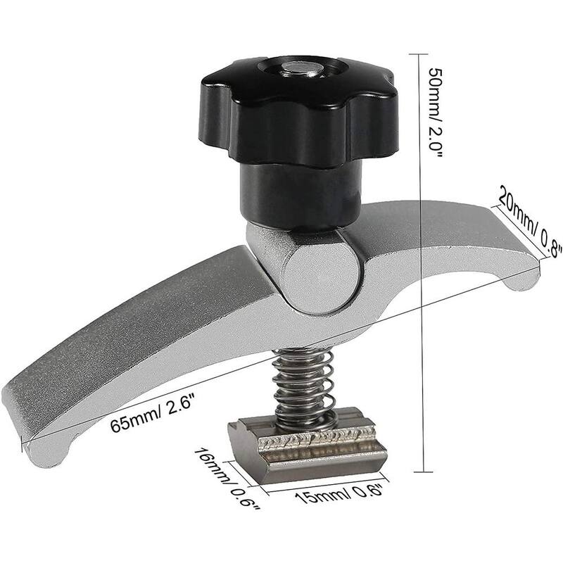 SainSmart Genmitsu 2-Pieza T-Track Mini Kit de Sujeción, Compatible con 3018-PRO/3018-PROVer/MX3 CNC Router - 101-63-MCP