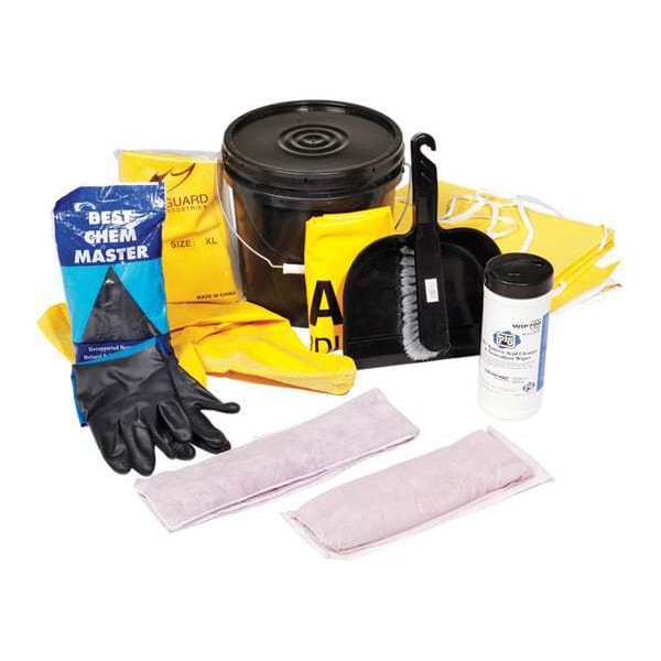 Pig Spill Kit Refill, 5 gal Volume Absorbed per Kit, Not Applicable Capacity, Box, Black, 17 - RFL322