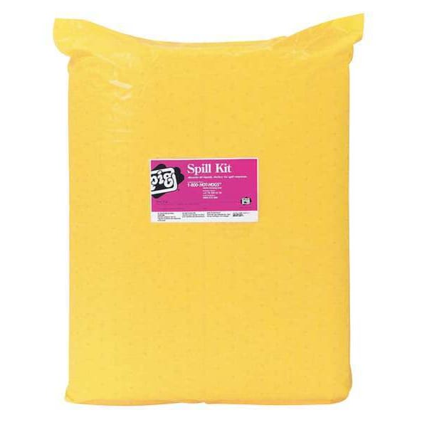 Pig Spill Kit Refill, 5 gal Volume Absorbed per Kit, Not Applicable Capacity, Box, Yellow, 18 - KIT342