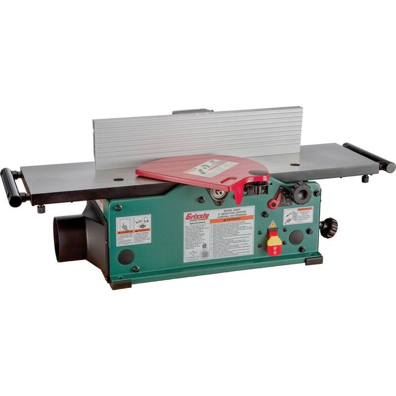 Desbastadora de banco de 8 pulgadas con cabezal cortador tipo espiral - G0947 de Grizzly Industrial