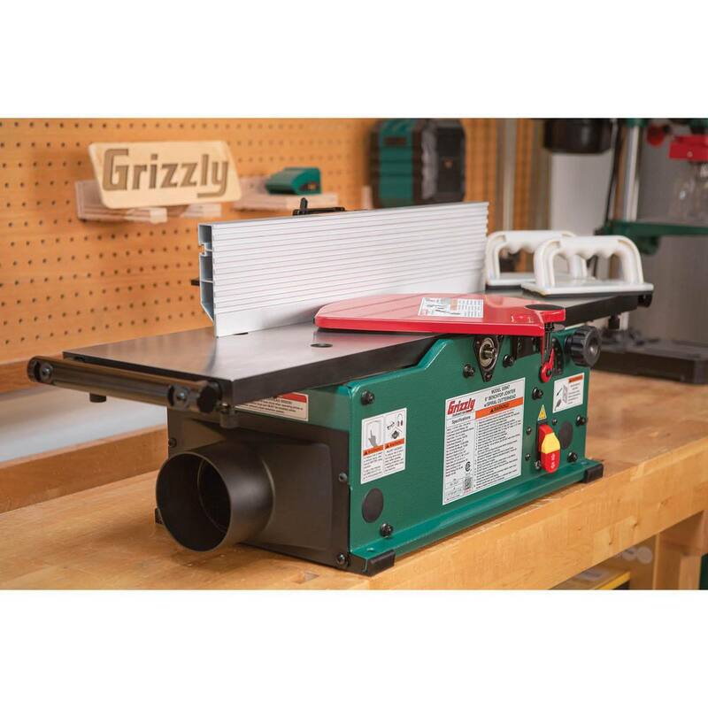 Desbastadora de banco de 8 pulgadas con cabezal cortador tipo espiral - G0947 de Grizzly Industrial
