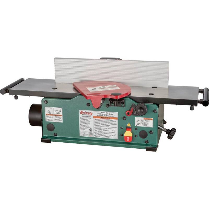 Desbastadora de banco de 8 pulgadas con cabezal cortador tipo espiral - G0947 de Grizzly Industrial