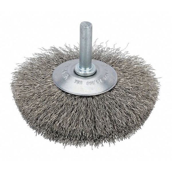 Dynabrade Wire Rdl Whl, Brush 2"dia.x.0118x7/16" - 78861