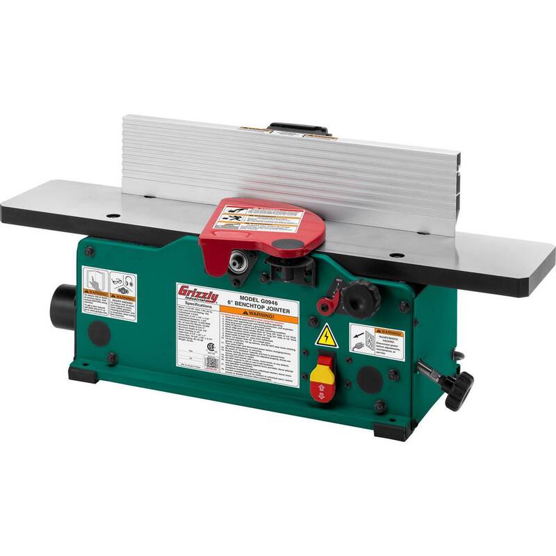 Garlopa de Banco de 6 pulgadas con Cabezal de Corte tipo Espiral - G0946 de Grizzly Industrial