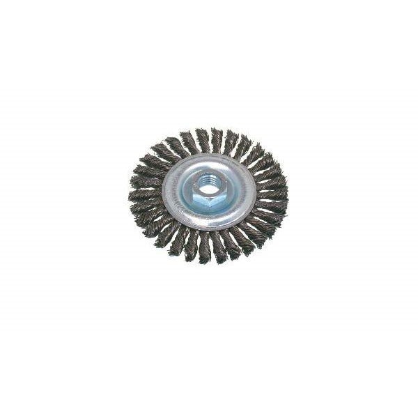 Osborn CABLE KNOT WIRE WHEEL 4 OD X .020 SS X 5/8-11 NC AH - 99093