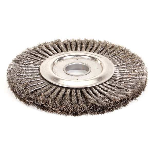 Weiler Twist Wire Wheel Wire Brush, Arbor, 12" - 93834