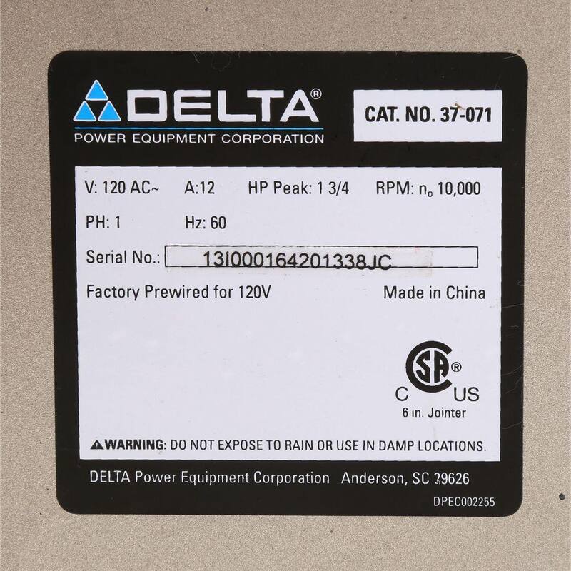 Delta 12 Amp 6 in. Desbastadora de banco, 2 cuchillas - 37-071