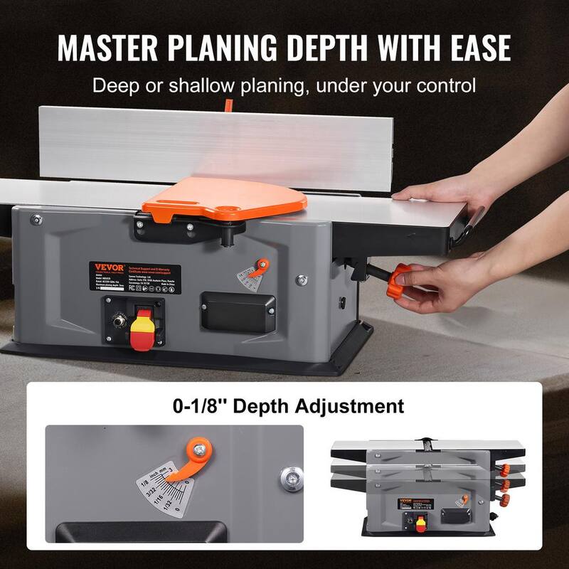 VEVOR Spiral Benchtop Jointer 8 in. 2HP 10000 RPM Bench Top Wood Jointer 18-Blade Spiral Cutterhead for Woodworking - JFJYCP82HP16RVFCZV1

Cepillo de mesa en espiral VEVOR de 8 pulgadas 2HP 10000 RPM para madera con cabezal cortador de espiral de 18 hojas para carpintería - JFJYCP82HP16RVFCZV1