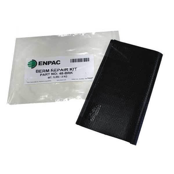 Enpac Spill Berm, 8in.L, 11in.W, 0.1in.H, Black - 48-BRK