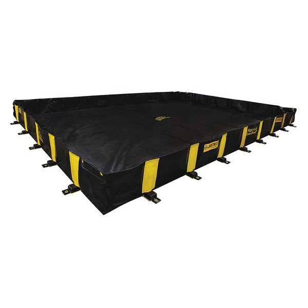 Justrite Rigid-Lock QuickBerm(R), 1,910 gal Spill Capacity, Modified PVC Coated Fabric - 28528