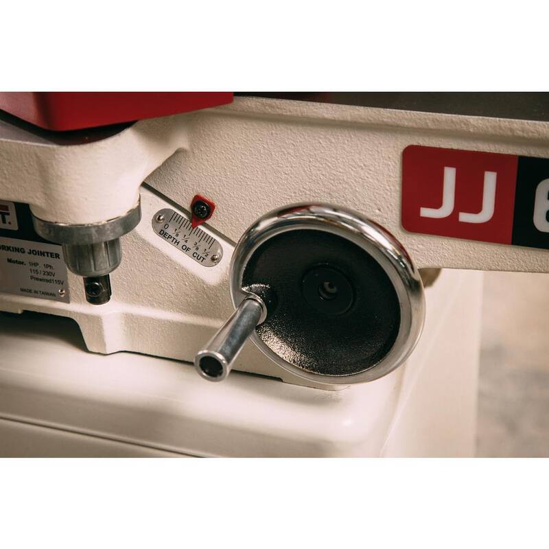 Cepillo de carpintería Jet 1 HP de 6 pulgadas con sistema de cuchillas Quick-Set, 115/230 voltios, JJ-6CSDX - 708457DXK