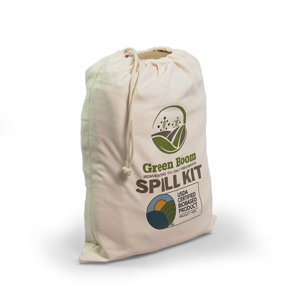 Green Boom Spill Kit, 8 gal Volume Absorbed per Kit, Not Applicable Capacity, Not Applicable, Beige - SK005M