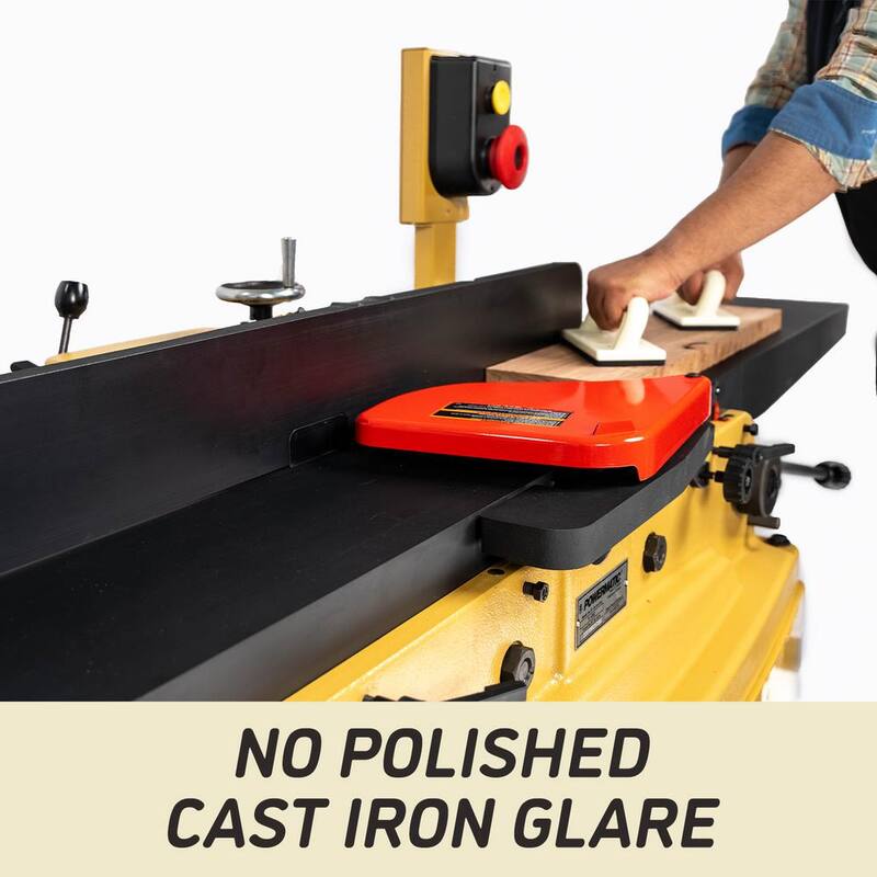 Powermatic PJ882T, Cepilladora de 8 pulgadas con paralelogramo y ArmorGlide, cabezal cortador de cuchillas de acero de alta velocidad, 2 HP, 1 fase 230 voltios - PM1-1610079T