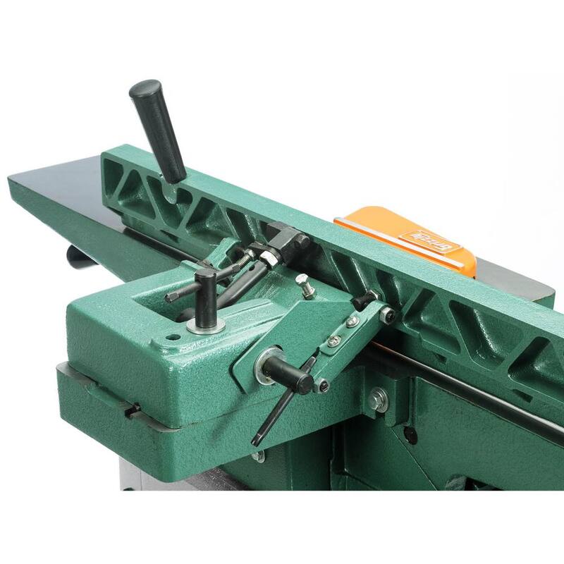 Cepillo de unión con cable de 6 pulgadas y soporte de gabinete de 14 amperios / 7 amperios de Grizzly Industrial - G0814