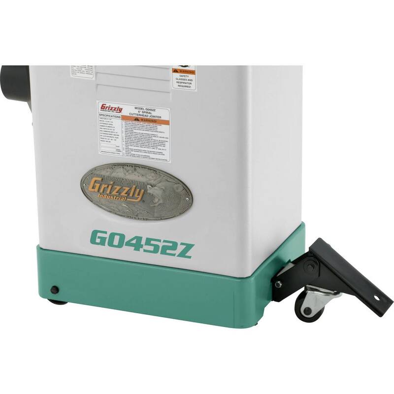 Desbastadora con espiral Grizzly Industrial de 15 amperios / 7.5 amperios y 6 pulgadas con cabezal cortador - G0452Z