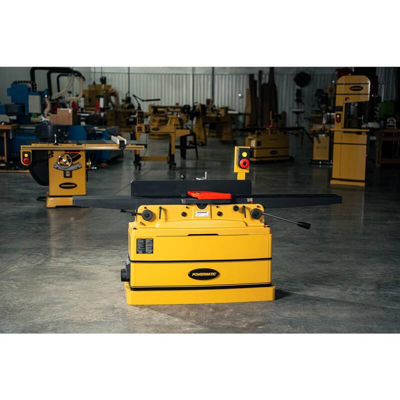Powermatic PJ882HHT, Cepilladora Paralelogramo de 8 pulgadas con cabezal cortador helicoidal ArmorGlide, 2 HP, 1Ph 230-Volt - PM1-1610082T