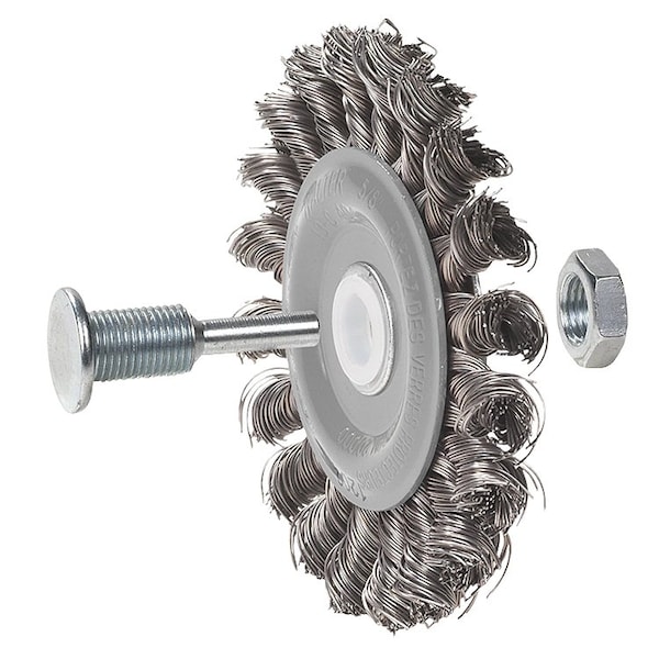 Walter Surface Technologies Allsteel 3 in. x 1/2 in. Knot Twist Wheel - 09C303