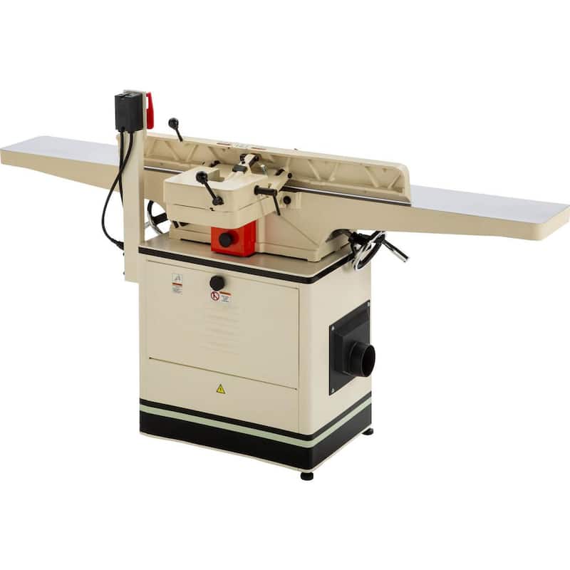 Cepilladora de espiga de 8 pulgadas, 230 voltios, 3HP con cabezal cortador helicoidal y base móvil - W1858
