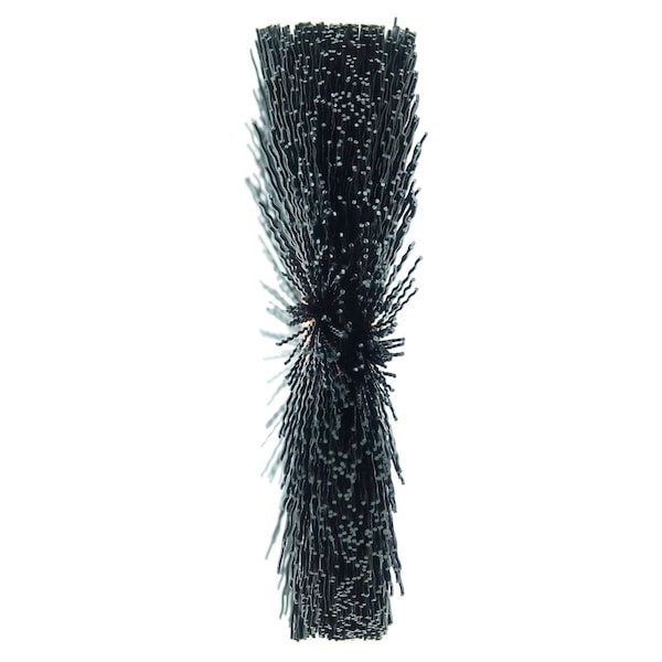 Weiler 3" Dia Nylon Wheel Brush, .016" Crimped Black Nylon Fill, 1/2" - 17263