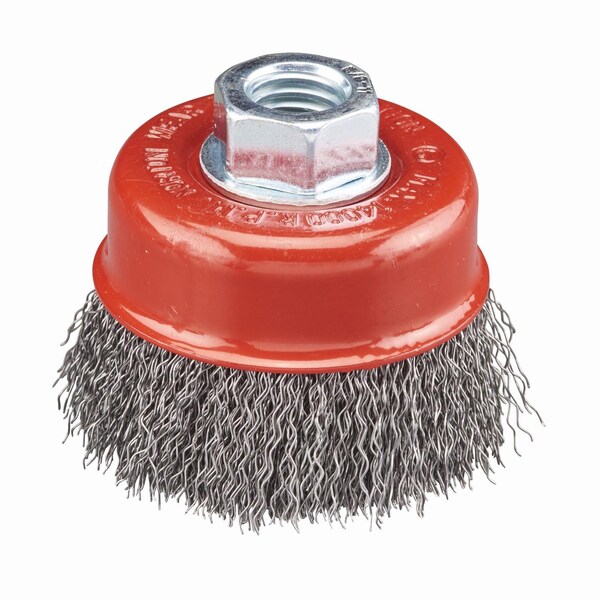 Norton Abrasives Norton Clipper 3 in. Crimped Wire Cup Brush Carbon Steel 14000 rpm 1 pc - 70184609151