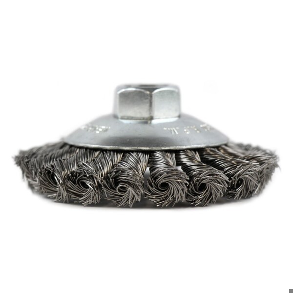 Flexovit KNOTTED WIRE SAUCER BRUSH SPECIALIST - C2360