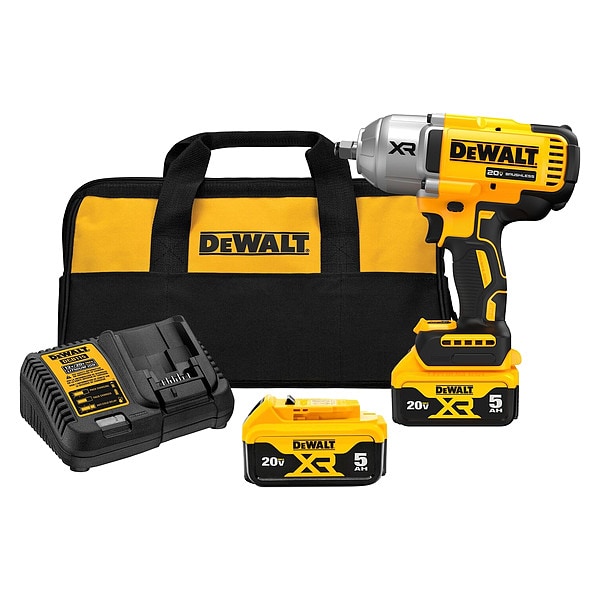 Dewalt Cordless Impact Wrench, 2200 RPM, 20VDC - DCF900P2