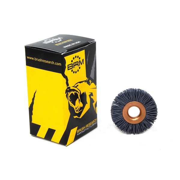 Brush Research Manufacturing CY112320SC Abrasive Nylon Copper Center Wheel, 1.5" Dia., 320SC, .375" Arbor Hole, .375" Trim - CY112320SC