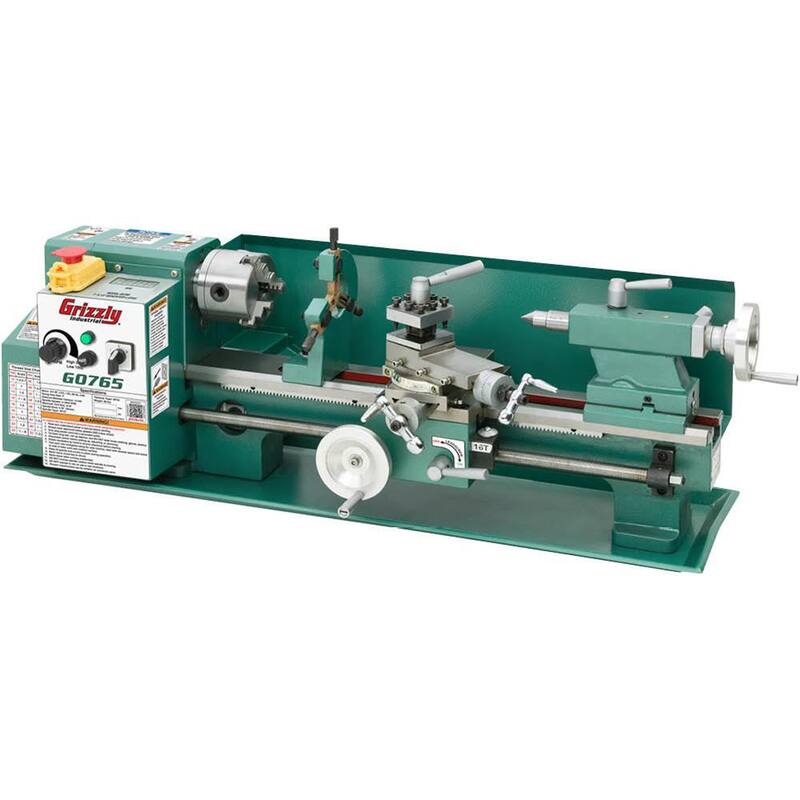 Torno de banco de velocidad variable de 7 pulgadas x 14 pulgadas de Grizzly Industrial - G0765