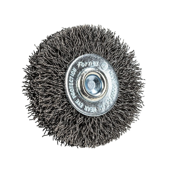 Forney Command PRO Wire Wheel Crimped, 2 in x .014 in x 1/4 in Shank - 60014