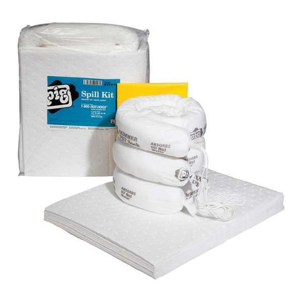 Pig Spill Kit, 6 gal Volume Absorbed per Kit, Bag, Clear, 17 - KIT470