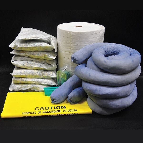 Spilfyter Spill Kaddie Refill, 25 gal Volume Absorbed per Kit, Refill, Blue/White, 17 - 3500K2-R