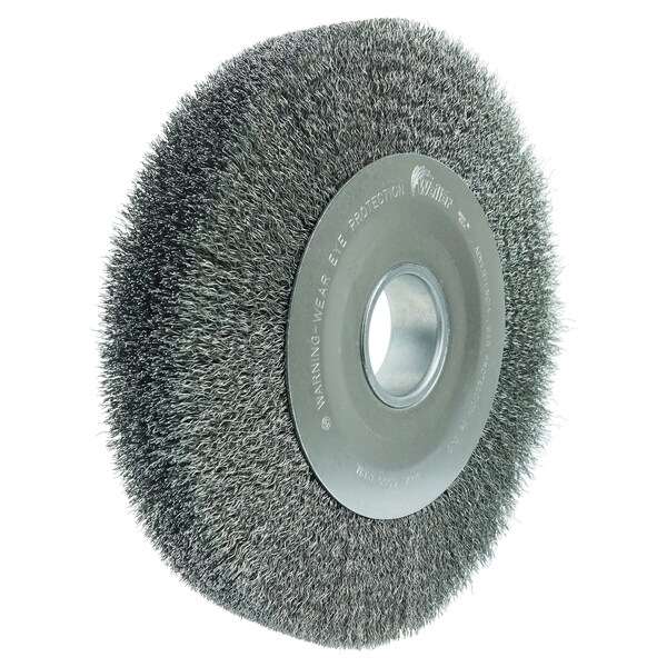 Weiler 10" Wide Face Crimped Wire Wheel .0104" Steel Fill 2" Arbor Hole - 3180