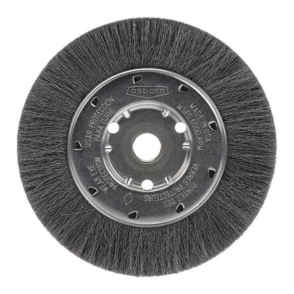 Osborn Crimped Wire Narrow Face Wheel Brush, 4" - 0002159200
