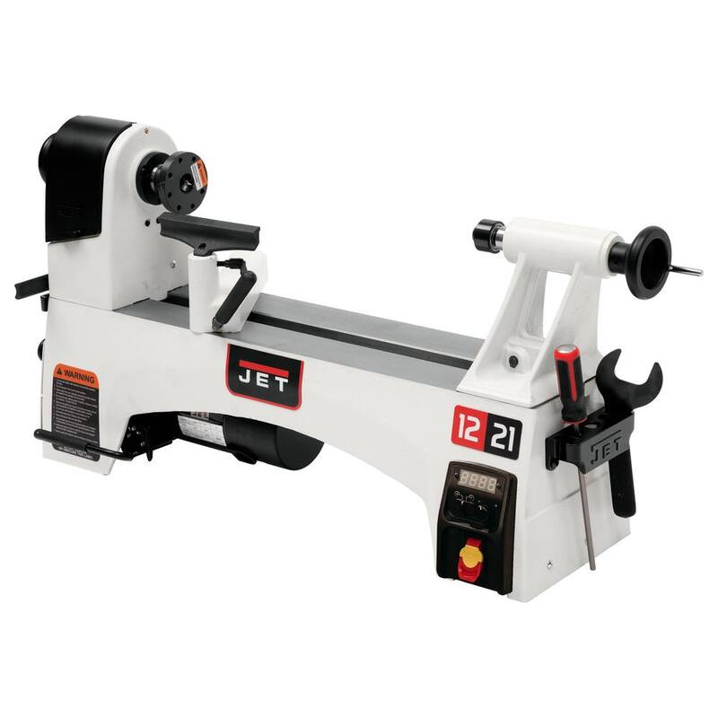 Torno de madera Jet de 1 HP, 12 pulgadas x 21 pulgadas, Velocidad variable, 115 voltios, JWL-1221VS - 719200