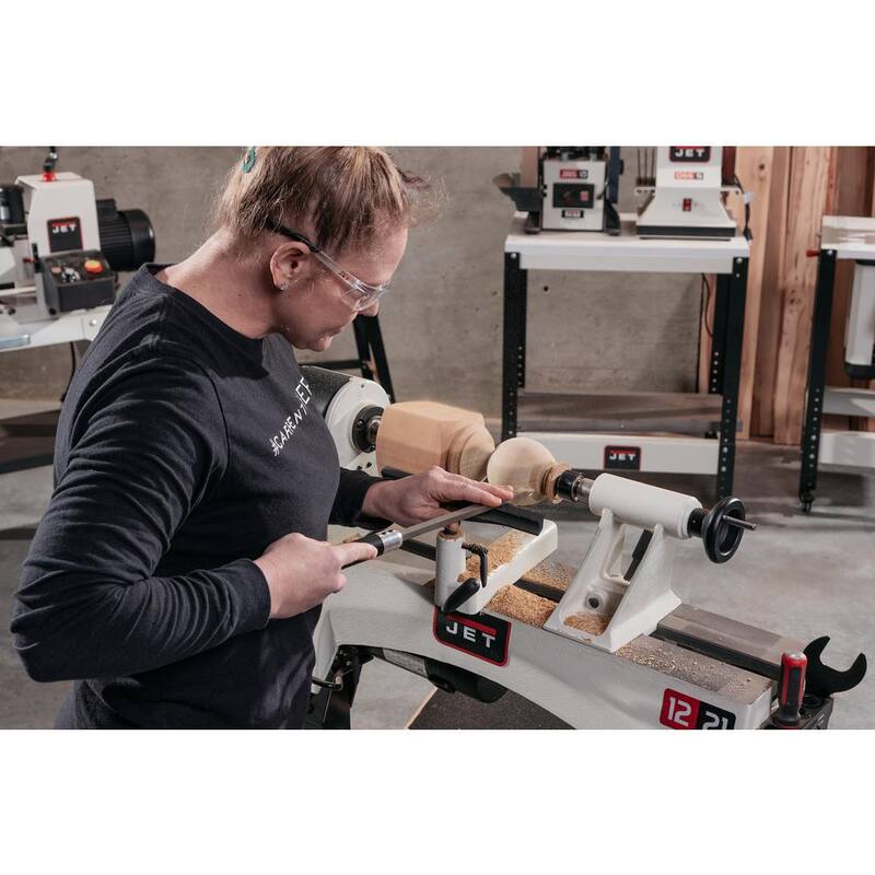 Torno de madera Jet de 1 HP, 12 pulgadas x 21 pulgadas, Velocidad variable, 115 voltios, JWL-1221VS - 719200