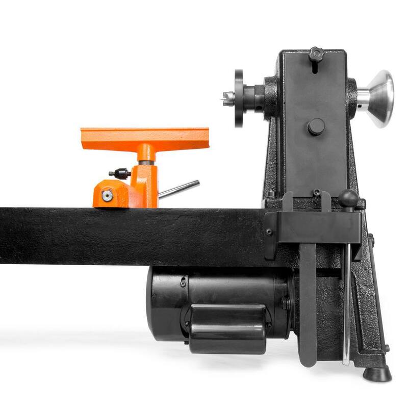 Torno de madera de banco de 5 velocidades de 4.5 amperes y 12 in x 18 in - LA3424