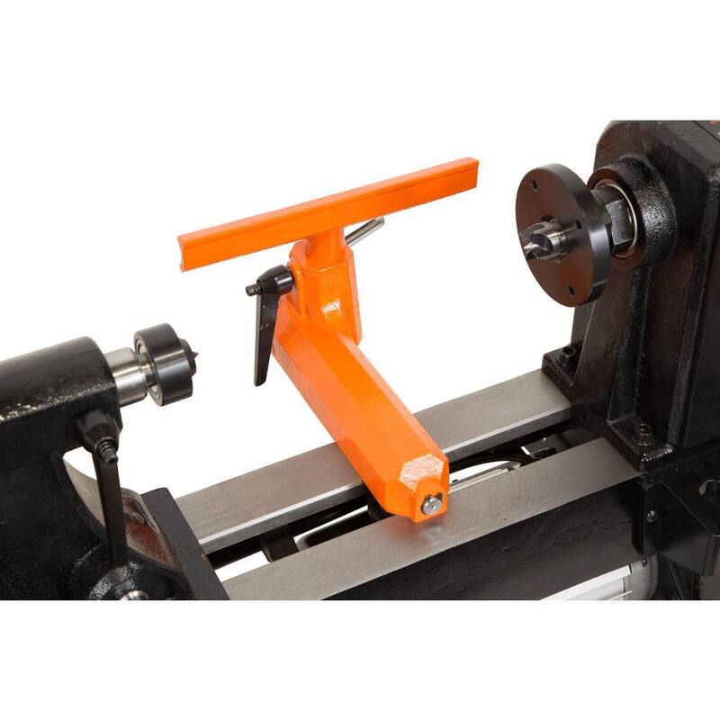 Torno de madera de banco de 5 velocidades de 4.5 amperes y 12 in x 18 in - LA3424