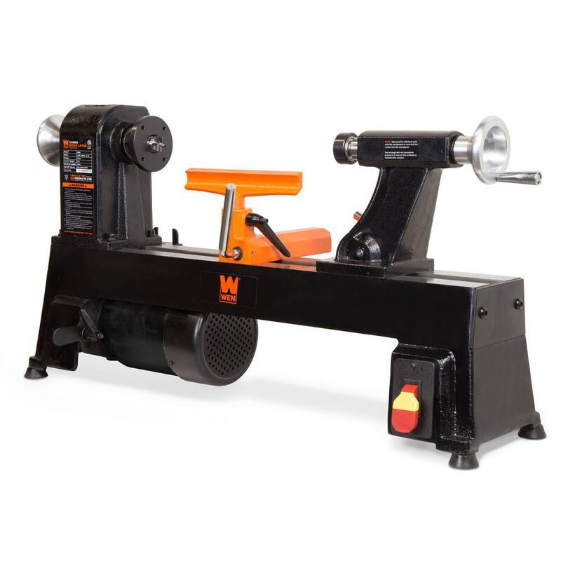 Torno de madera de banco de 5 velocidades de 4.5 amperes y 12 in x 18 in - LA3424
