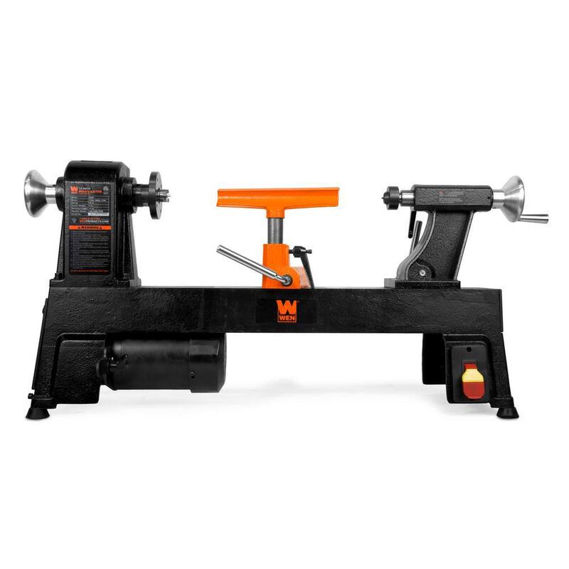 Torno de madera de banco de 5 velocidades de 4.5 amperes y 12 in x 18 in - LA3424