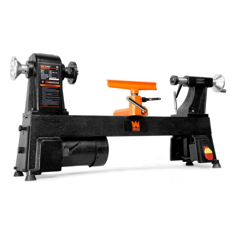 Torno de madera de banco de 5 velocidades de 4.5 amperes y 12 in x 18 in - LA3424
