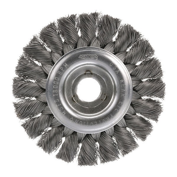 Osborn Knot Wire Wheel Brush, 6", 0002612100 - 0002612100