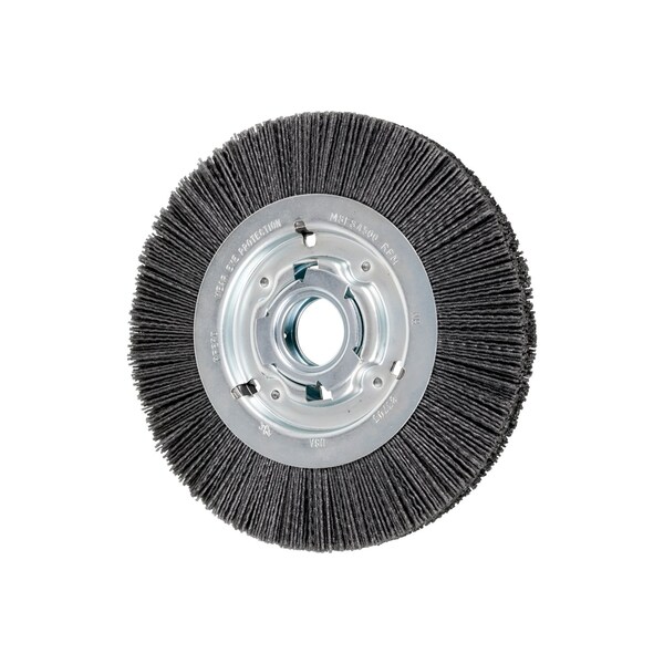 Pferd 8" M-BRAD WF Wheel Brush - 2" A.H., .040 SiC - 80 Grit - 83703