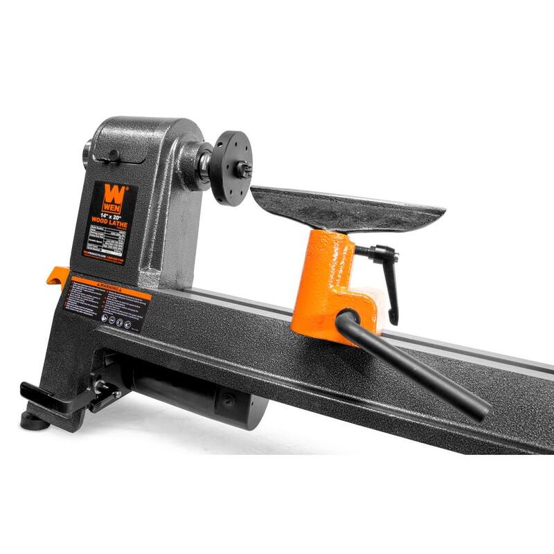 Torno de madera de mesa de velocidad variable de 6 amperios de 14 pulgadas x 20 pulgadas - 34035