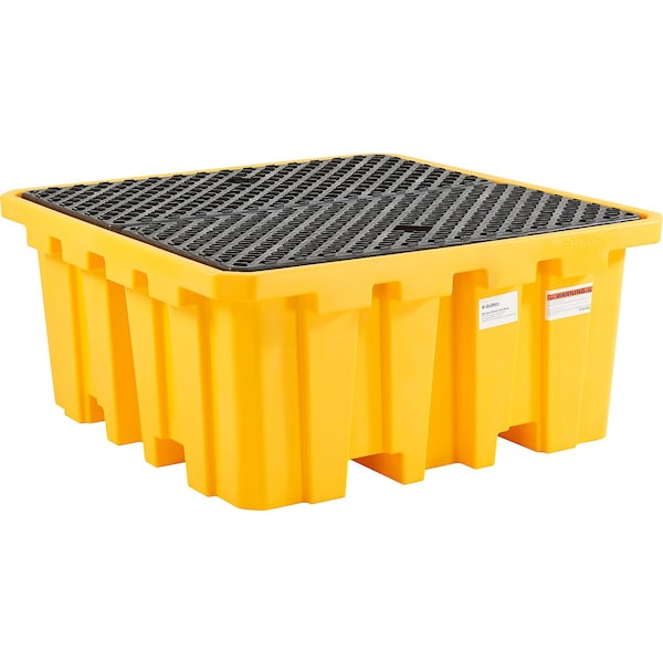 Global Industrial IBC Spill Containment Pallet with Drain, 365 Gallon - 670785
